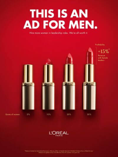 La campagna di L’Oréal rivolta agli uomini: perché la leadership femminile è essenziale per l'azienda