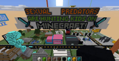 È nata una protesta virtuale su Minecraft per proteggere i bambini dai "predatori sessuali" che usano il gioco per adescare minori