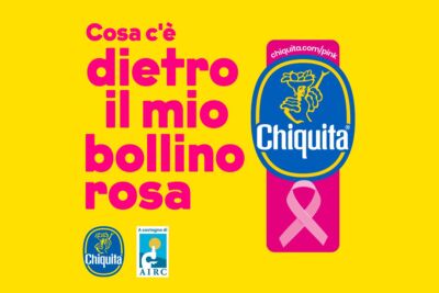 La nuova campagna di sensibilizzazione di Chiquita per il tumore al seno trasforma lo storico bollino