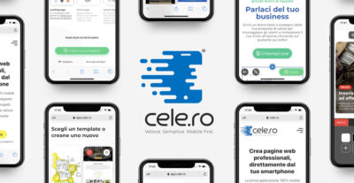 Cele.ro a supporto degli imprenditori: l'app italiana per la creazione di siti web mobile first