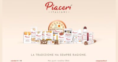 La nuova campagna CRAI, dedicata alla linea Piaceri italiani, si ispira ai monumenti e ai sapori del nostro Paese