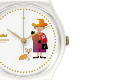 Uno Swatch in edizione speciale per rendere omaggio ai settant'anni, pieni di colore, di regno di Elisabetta II