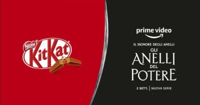 Prime Video collabora con KitKat per promuovere la nuova serie "Il Signore degli Anelli- Gli Anelli del Potere"