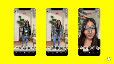 Snapchat e H&M sperimentano la realtà aumentata per la prova di vestiti e accessori in app