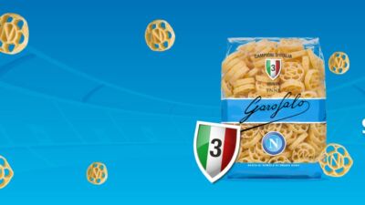 Pasta Garofalo celebra il terzo scudetto del Napoli con un formato speciale da collezione
