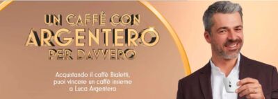 Con la nuova iniziativa Bialetti offre la possibilità di incontrare Luca Argentero, per bere un caffè