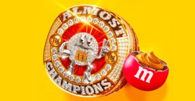 Il premio di consolazione di M&M's per la squadra che ha perso il Super Bowl 2024: "anelli di diamanti" (fatti di burro di arachidi)
